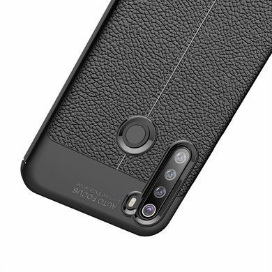 Защитный чехол Leather для Xiaomi Redmi Note 8 / Note 8 2021 Черный
