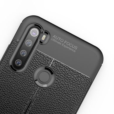 Защитный чехол Leather для Xiaomi Redmi Note 8 / Note 8 2021 Черный