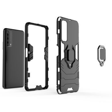 Захисний чохол Strong Guard Ring для Huawei P Smart 2021 Чорний