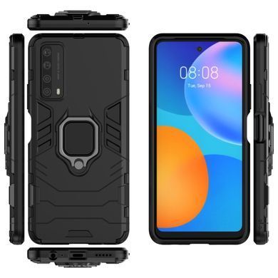 Захисний чохол Strong Guard Ring для Huawei P Smart 2021 Чорний