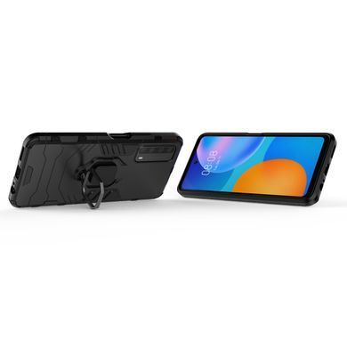 Захисний чохол Strong Guard Ring для Huawei P Smart 2021 Чорний