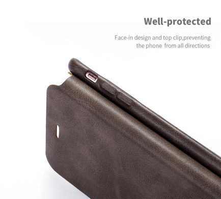 Чехол-книжка X-level Extreme для iPhone 6 Plus Коричневый
