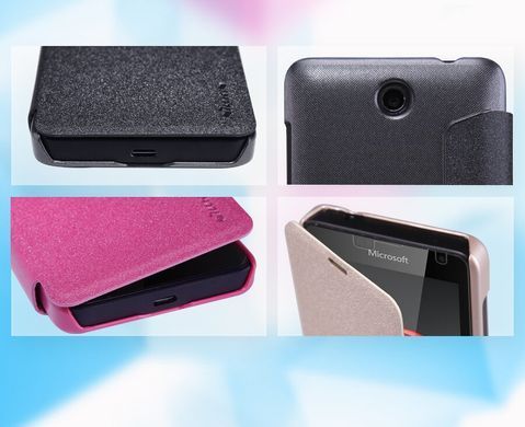 Чехол-книжка Nillkin Sparkle для Microsoft Lumia 430 Белый