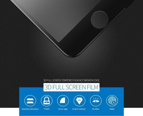 Защитное стекло X-Level 3D для iPhone 6 / 6s Черный