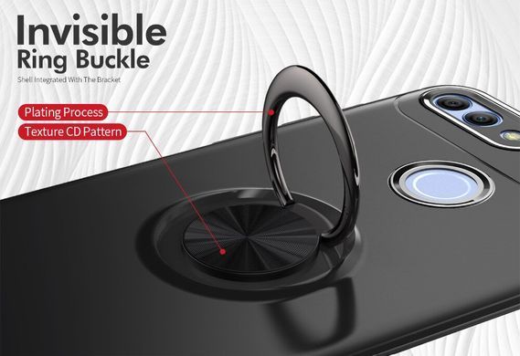 Защитный чехол Color Ring для Huawei Y9 2018 Черный