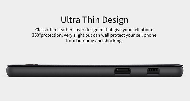 Чехол-книжка Nillkin Qin для Samsung A530 Galaxy A8 2018 Черный