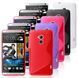Чохол TPU S-line для HTC One max Рожевий