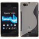 Чехол TPU S-line для Sony Xperia Miro ST23i Серый