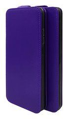 Чехол из натуральной кожи Genuine Leather Flip для Samsung G900 Galaxy S5 Фиолетовый