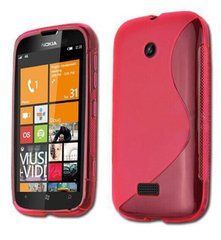 Чехол TPU S-line для Nokia Lumia 510 Красный