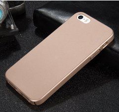 Защитный чехол X-level Knight для iPhone 5 / iPhone 5S / iPhone SE Золотистый