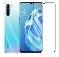 Защитное стекло 3D Plus для Oppo A91 / Reno 3 Черный