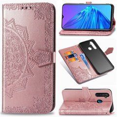 Чехол-книжка Art Book для Realme 5 Pro Розовый