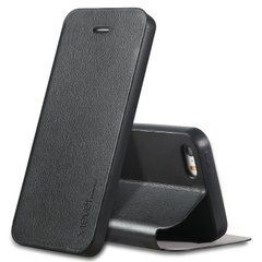Чохол-книжка X-level FIB Color для iPhone 5 / iPhone 5S / iPhone SE Чорний