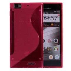 Чехол TPU S-line для Lenovo K900 Розовый