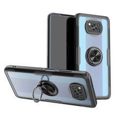 Захисний чохол Crystal Ring для Xiaomi Poco X3 / X3 NFC / X3 Pro Чорний