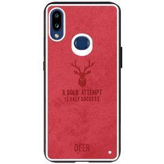 Захисний чохол Deer Textile для Samsung A107F Galaxy A10S / M017F Galaxy M01s Червоний