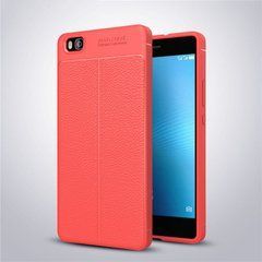 Защитный чехол Leather для Huawei P8 Lite Красный