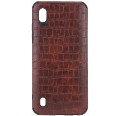 Защитный чехол TPU Croco для Samsung A015F Galaxy A01 Коричневый
