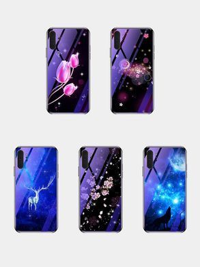 Защитный чехол Fantasy с глянцевыми торцами для Samsung N975F Galaxy Note 10 Plus (цветы) Малиновый