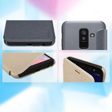 Чехол-книжка Nillkin Sparkle для Samsung A605 Galaxy A6 Plus / Galaxy J8 Plus 2018 Черный