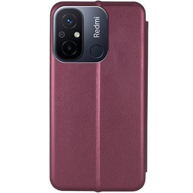Чохол-книжка Protective для Xiaomi Redmi 12C / Poco C55 Бордовий