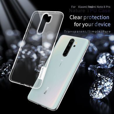 TPU чехол Nillkin Nature для Xiaomi Redmi Note 8 Pro Прозрачный