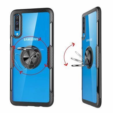 Защитный чехол Crystal Ring для Samsung A505F Galaxy A50 / A507F Galaxy A50s / A307F Galaxy A30s Черный