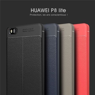 Защитный чехол Leather для Huawei P8 Lite Красный