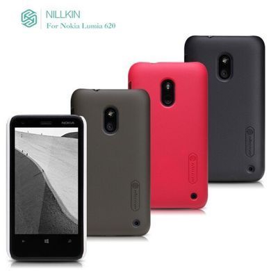 Защитный чехол Nillkin Frosted Shield для Nokia Lumia 620 Белый