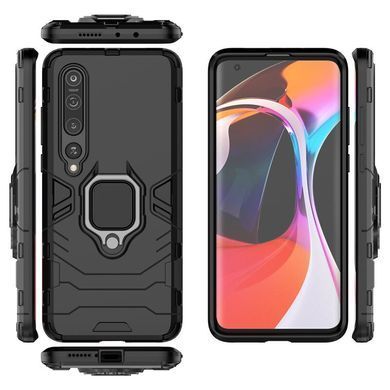 Захисний чохол Strong Guard Ring для Xiaomi Mi 10 / Mi 10 Pro Чорний