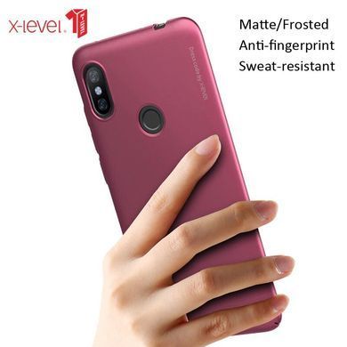 Захисний чохол X-level Knight для Xiaomi Redmi 6 Pro / Mi A2 Lite Бордовий
