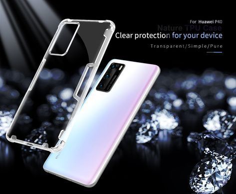 TPU чохол Nillkin Nature для Huawei P40 Прозорий