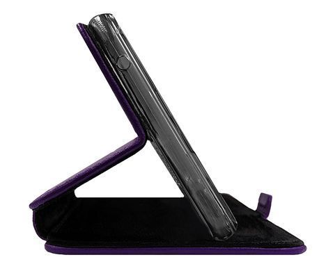 Чохол з натуральної шкіри Genuine Leather PRO для Lenovo S890 Фіолетовий