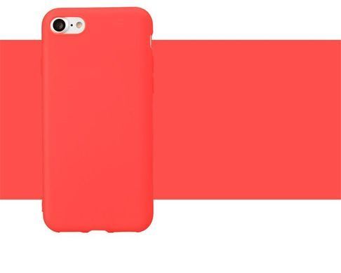 Защитный чехол TPU Matte для iPhone 7 / iPhone 8 / SE 2020 (4.7") Красный