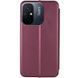 Чохол-книжка Protective для Xiaomi Redmi 12C / Poco C55 Бордовий