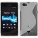 Чехол TPU S-line для Sony Xperia Miro ST23i Прозрачный