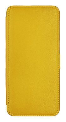 Чехол из натуральной кожи Genuine Leather PRO для Nokia 206 Желтый