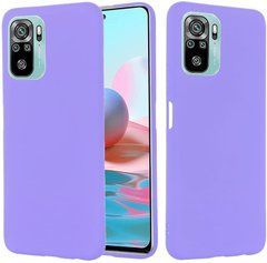 Захисний чохол Liquid Case Full Cover для Xiaomi Redmi Note 10 / Redmi Note 10S / Poco M5s Бузковий