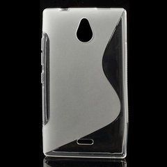 Чехол TPU S-line для Nokia X2 Прозрачный