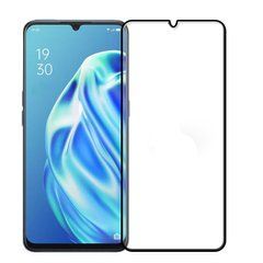 Защитное стекло Full Glue для Oppo A91 / Reno 3 Черный