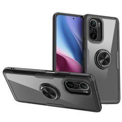 Захисний чохол Crystal Ring для Xiaomi Redmi K40 / K40 Pro / K40 Pro Plus / Poco F3 / Mi 11i Чорний