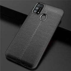 Защитный чехол Leather для Samsung M315F Galaxy M31 Черный