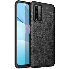 Защитный чехол Leather для Xiaomi Redmi Note 9 4G / Redmi 9 Power / Redmi 9T Черный