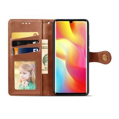 Чохол-книжка Polera Book для Xiaomi Mi Note 10 Lite Коричневий