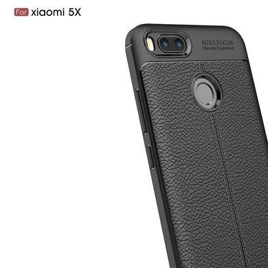 Защитный чехол Leather для Xiaomi Mi5x / Mi A1 Черный