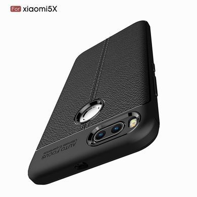 Защитный чехол Leather для Xiaomi Mi5x / Mi A1 Черный