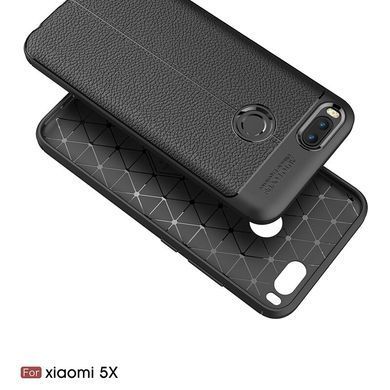 Защитный чехол Leather для Xiaomi Mi5x / Mi A1 Черный