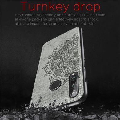 Защитный чехол Textile Decor для Huawei Honor 9X / Honor 9X Pro (без выреза под сканер) Серый