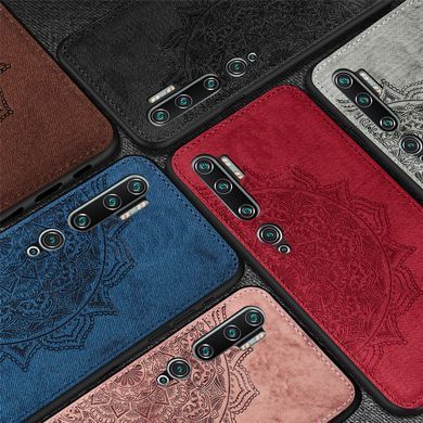 Защитный чехол Textile Decor для Xiaomi Mi Note 10 / Mi Note 10 Pro / Mi CC9 Pro Черный